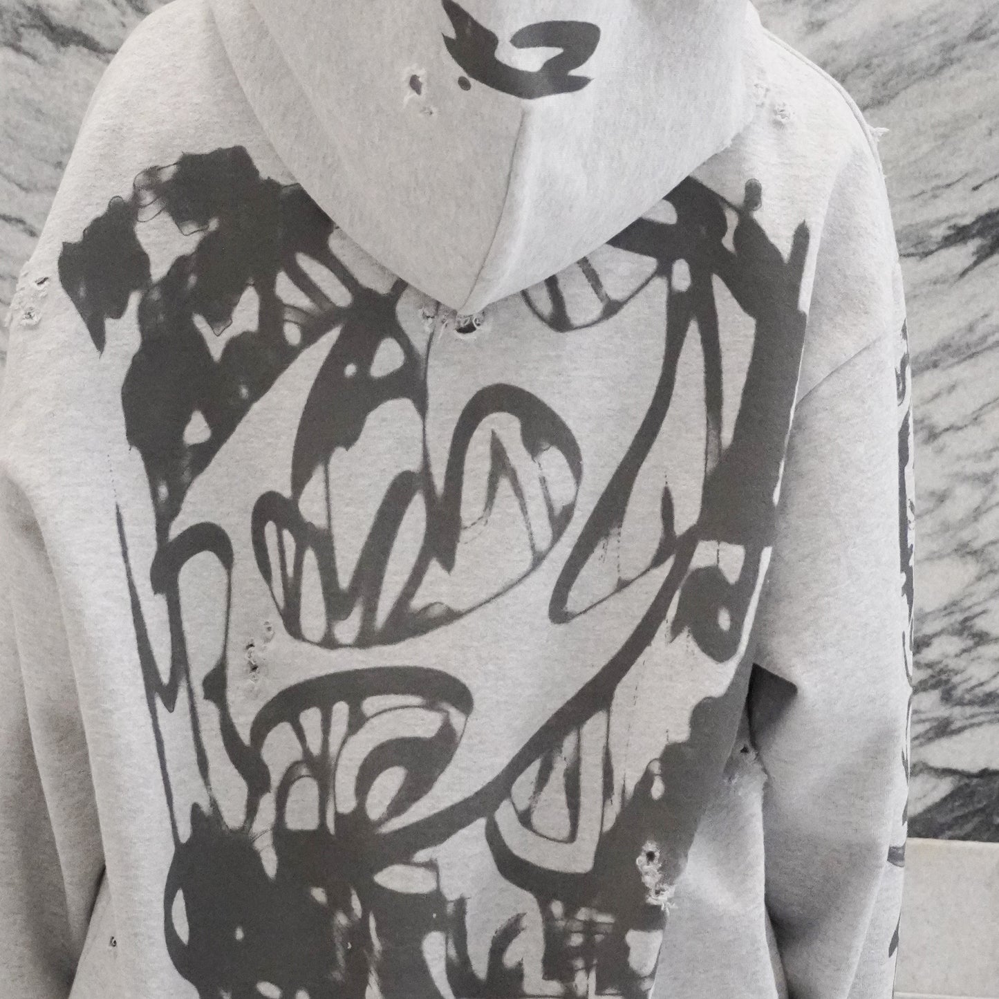 r2G THRASHED ZIP UP