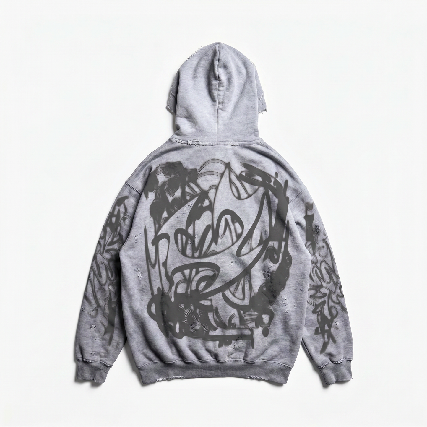 r2G THRASHED ZIP UP