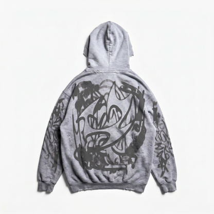 r2G THRASHED ZIP UP